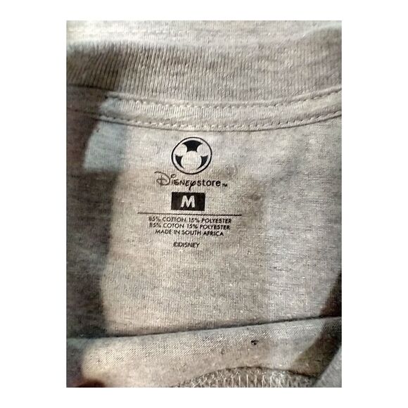 Disney Store G For Grumpy Snow White Dwarf Grey T-Shirt Medium Vintage Crew Neck - Picture 4 of 8